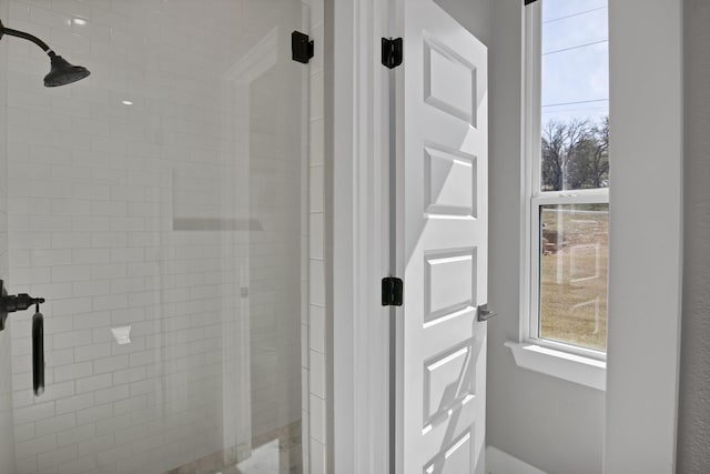 108 Grace View Rd, Weatherford, TX 76088 - bathroom with a stall shower and a healthy amount of sunlight