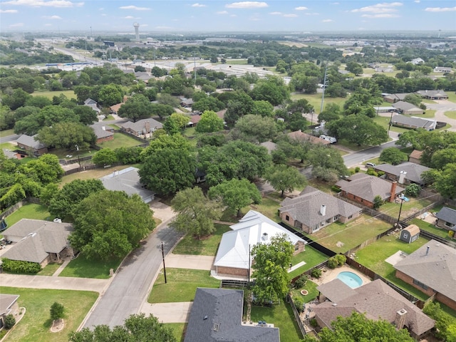 drone / aerial view featuring a residential view