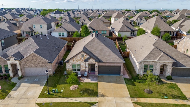 birds eye view of property featuring a residential view