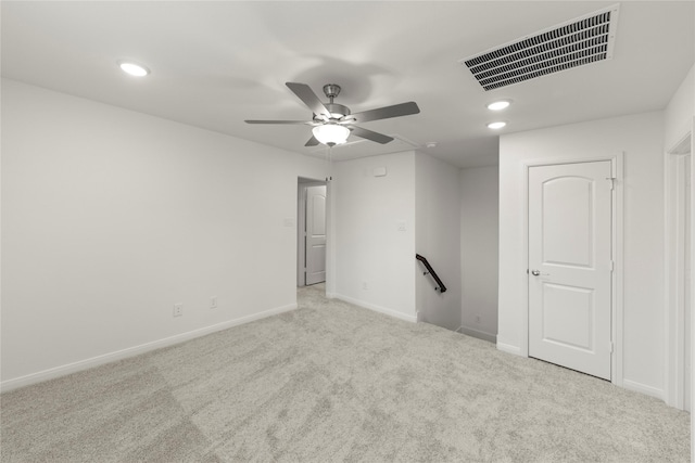 202 Griffith, Princeton, TX 75407 - carpeted spare room featuring ceiling fan, baseboards, and recessed lighting