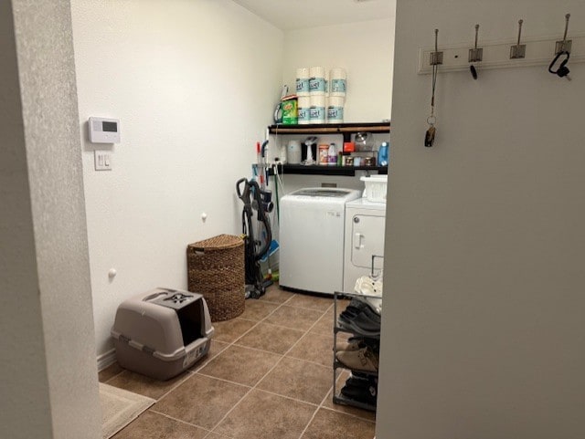3609 S Texas Dr, Sachse, TX 75048 - washroom with separate washer and dryer, laundry area, and tile patterned floors