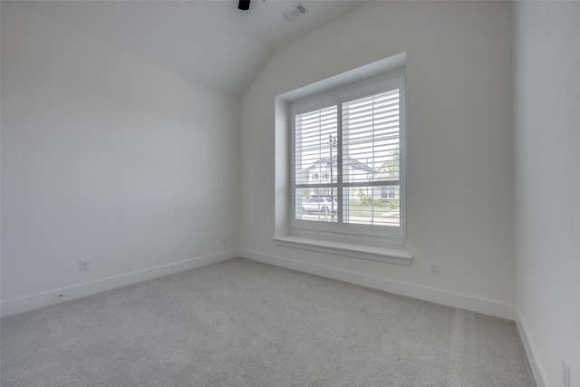 1823 Bell Ct, Van Alstyne, TX 75495 - spare room with light carpet and lofted ceiling