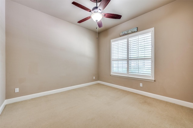 1852 Audubon Pond Way, Allen, TX 75013 - spare room featuring baseboards, ceiling fan, and carpet flooring