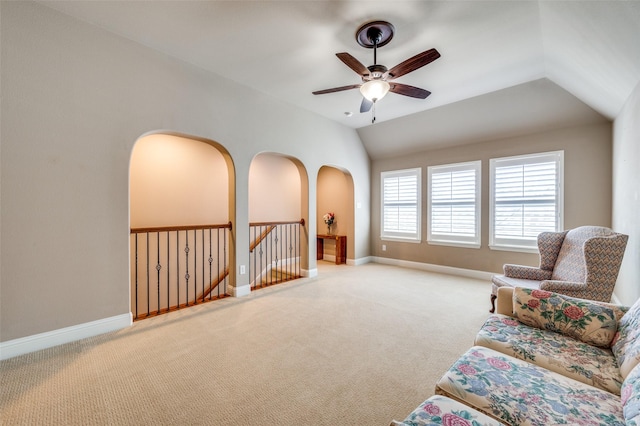1852 Audubon Pond Way, Allen, TX 75013 - sitting room with carpet flooring, a ceiling fan, and baseboards