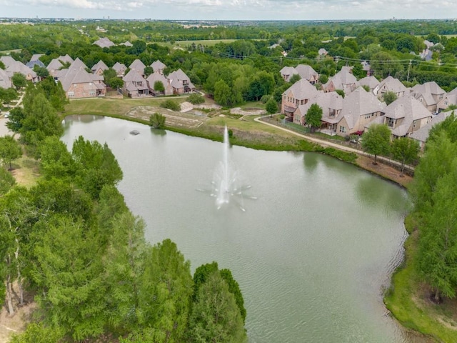 1852 Audubon Pond Way, Allen, TX 75013 - birds eye view of property with a water view and a residential view