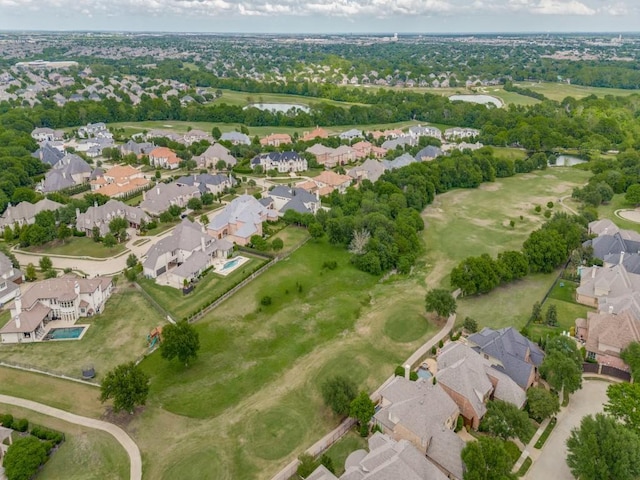 1852 Audubon Pond Way, Allen, TX 75013 - aerial view with a water view, golf course view, and a residential view