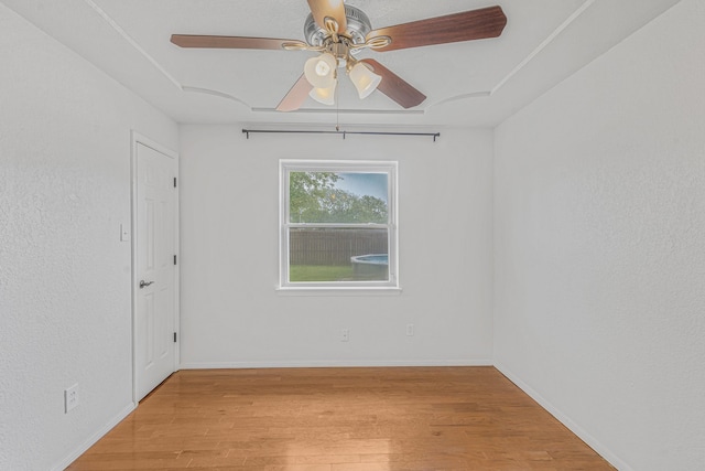 832 Ridgeview Dr, Burleson, TX 76028 - unfurnished room with light wood-type flooring, baseboards, and ceiling fan