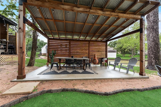 view of patio
