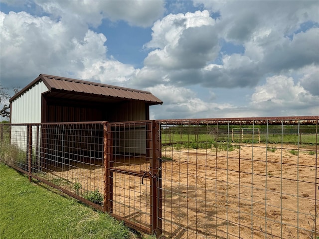 view of horse barn