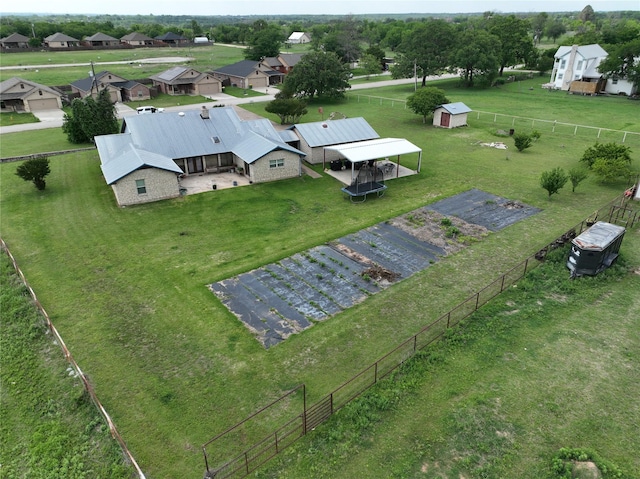 bird's eye view with a residential view