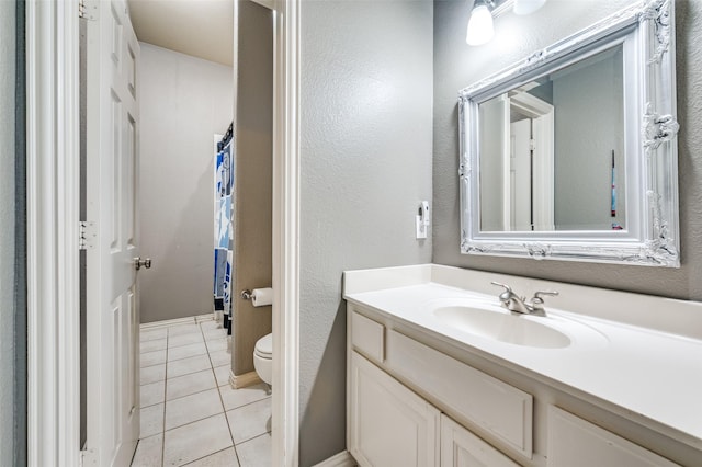 881 Willowmist Dr, Prosper, TX 75078 - bathroom with vanity and tile patterned floors