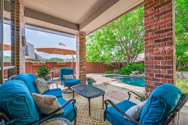 881 Willowmist Dr, Prosper, TX 75078 - fenced backyard with a patio area