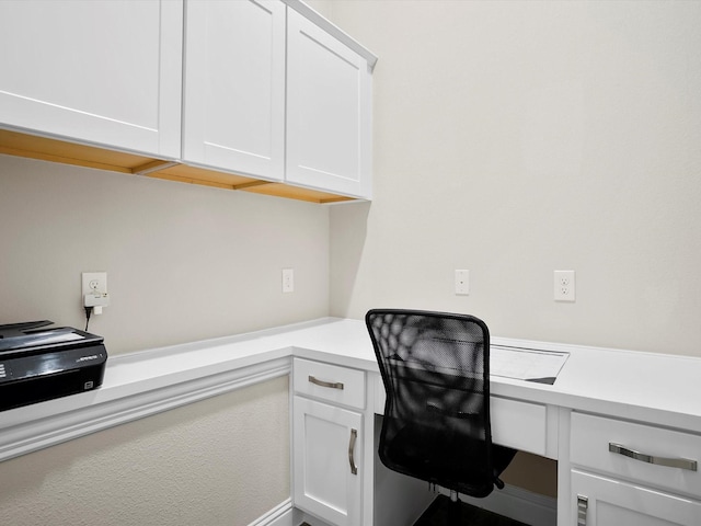 office with built in study area