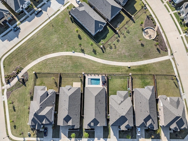 drone / aerial view featuring a residential view