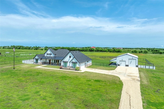 450 County Road 2411, Valley View, TX 76272 - bird's eye view featuring a rural view