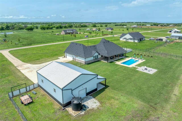 450 County Road 2411, Valley View, TX 76272 - aerial view with a rural view