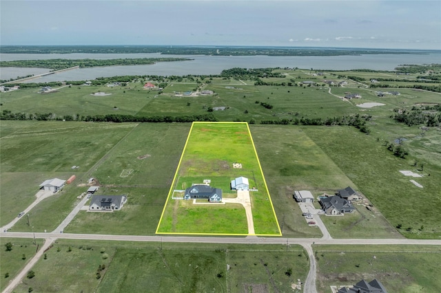 450 County Road 2411, Valley View, TX 76272 - aerial view with a rural view and a water view