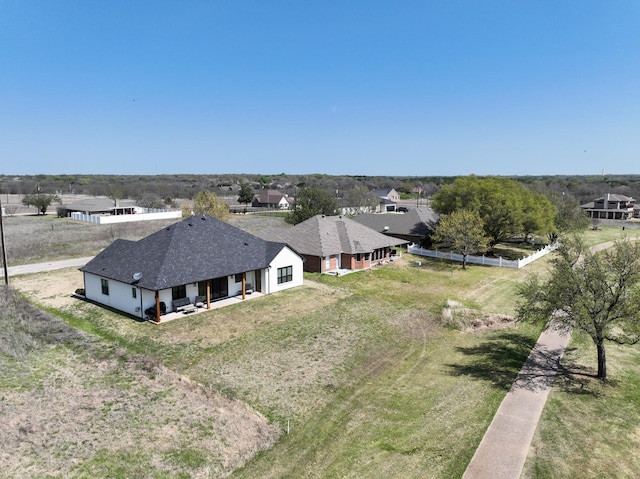 birds eye view of property featuring a residential view