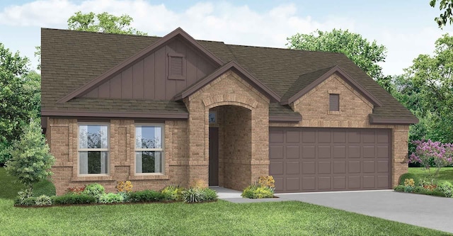 3246 Baehr, Royse City, TX 75189 - view of front of property featuring board and batten siding, brick siding, and roof with shingles