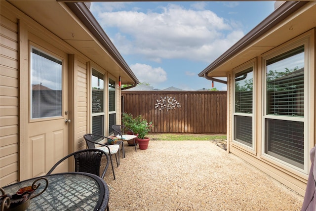 1515 Brighton Dr, Carrollton, TX 75007 - view of patio / terrace with fence