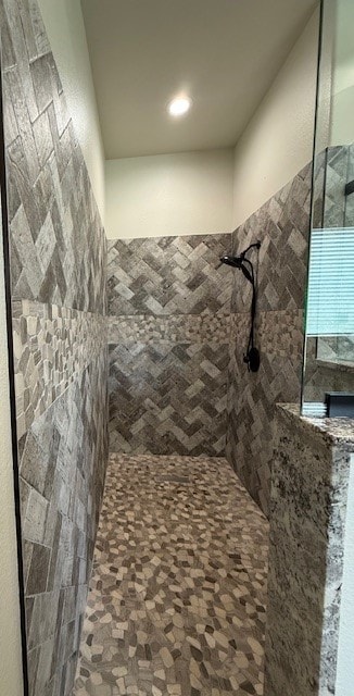 bathroom with walk in shower