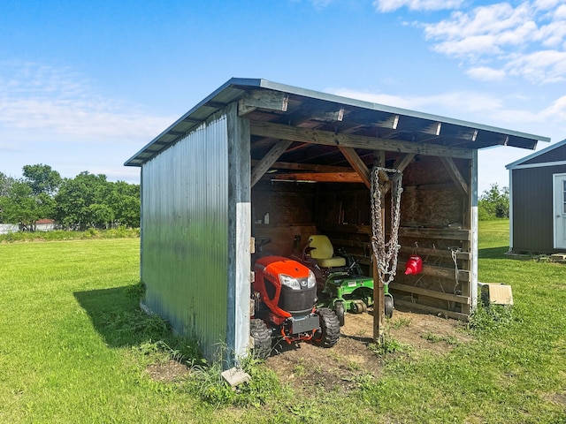 view of outbuilding with an outdoor structure