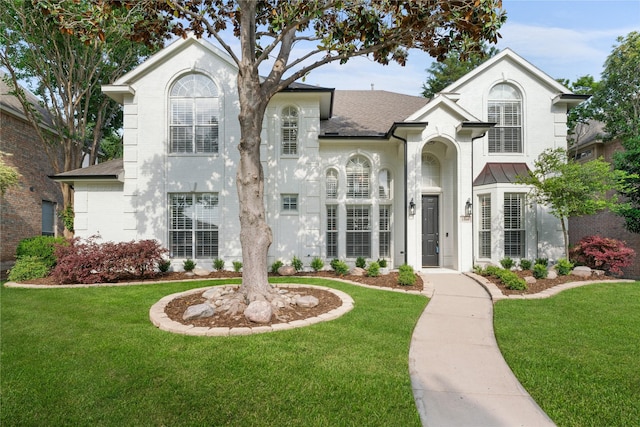 3316 Westover Dr, Plano, TX 75093 - view of front facade featuring brick siding, a shingled roof, and a front lawn