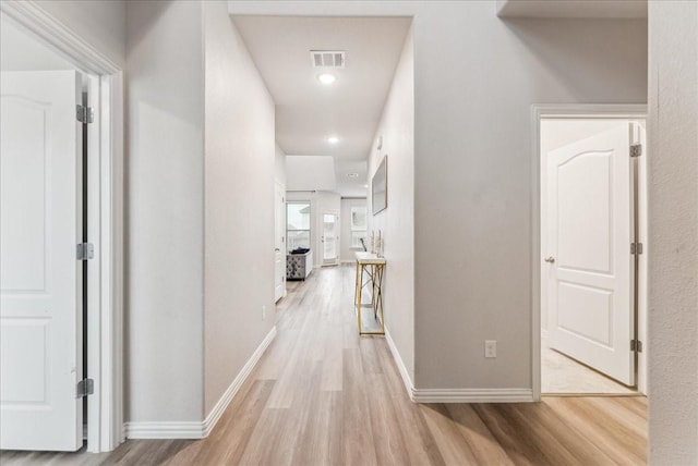 2203 Lannister St, Mansfield, TX 76063 - hall featuring recessed lighting, baseboards, visible vents, and light wood-style floors