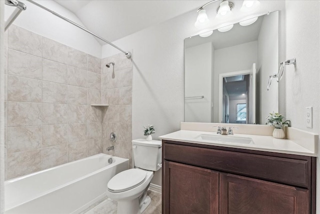 2203 Lannister St, Mansfield, TX 76063 - bathroom with toilet, shower / tub combination, and vanity