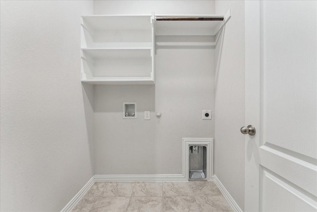 2203 Lannister St, Mansfield, TX 76063 - laundry area featuring washer hookup, hookup for an electric dryer, laundry area, hookup for a gas dryer, and baseboards