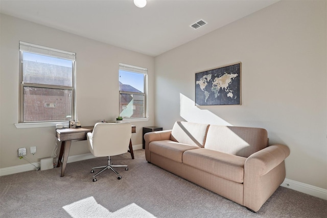 6246 Rilla St, Frisco, TX 75035 - office space with visible vents, carpet flooring, and baseboards
