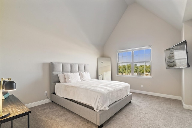 6246 Rilla St, Frisco, TX 75035 - carpeted bedroom with baseboards and high vaulted ceiling
