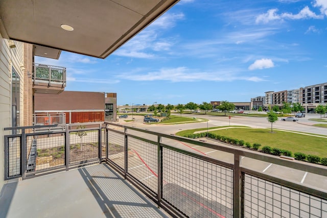 view of balcony