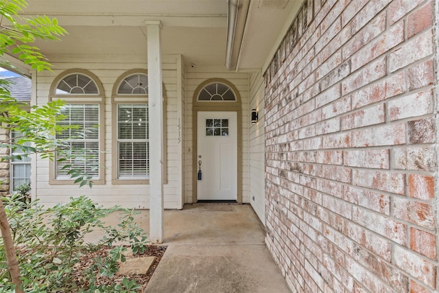 view of exterior entry