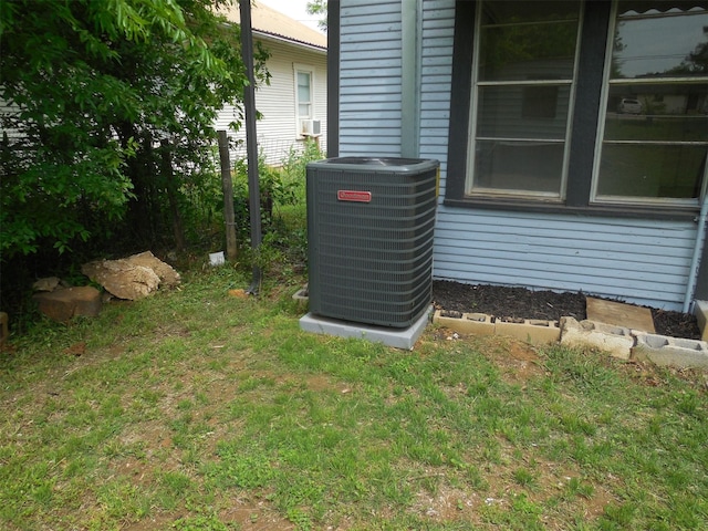 exterior details with central AC