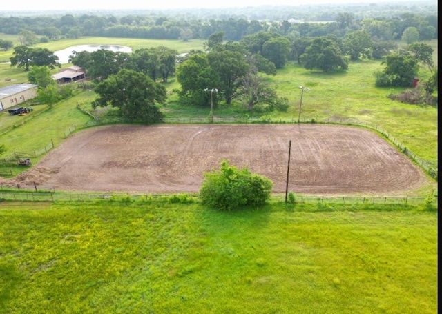bird's eye view featuring a rural view