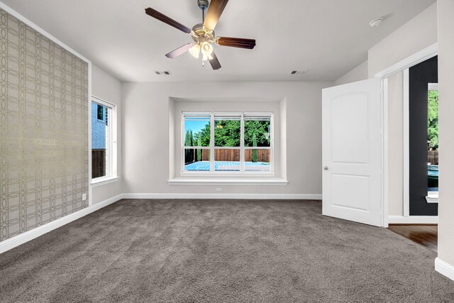 509 Basilica Ln, Mckinney, TX 75071 - carpeted spare room with healthy amount of natural light, ceiling fan, and baseboards