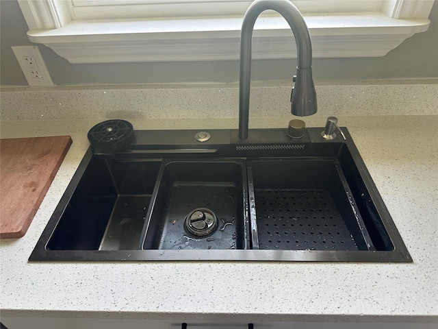 interior details featuring a sink