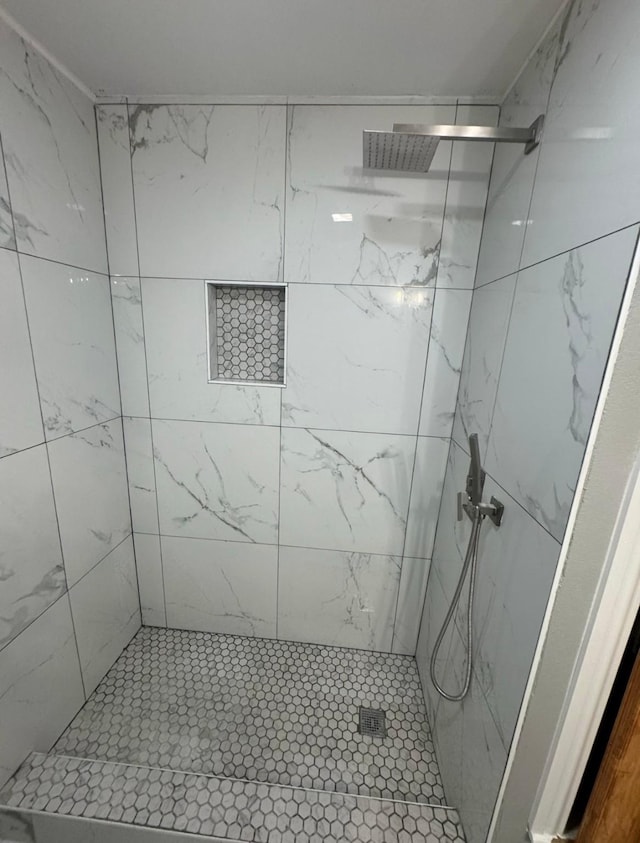 full bathroom with a stall shower