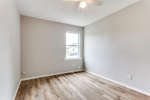 1601 Winderemere Dr, Arlington, TX 76014 - empty room featuring baseboards, ceiling fan, and wood finished floors