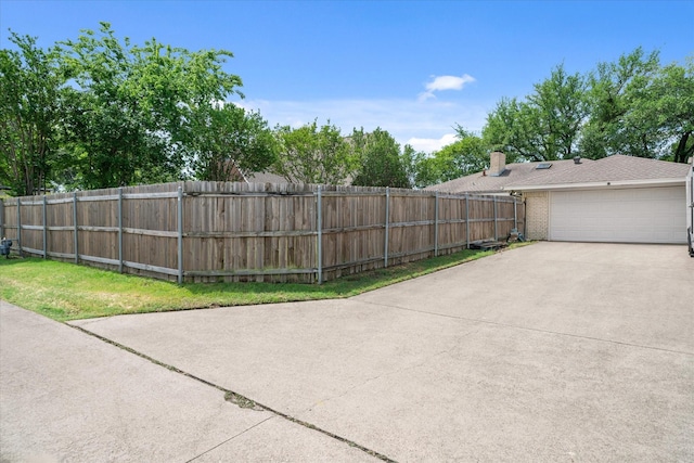 view of patio with fence