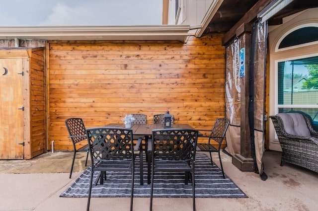view of patio / terrace featuring outdoor dining space