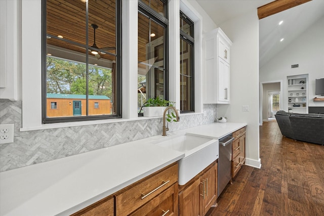 502 Vz County Road 1915, Fruitvale, TX 75127 - kitchen featuring tasteful backsplash, dishwasher, light countertops, and a sink