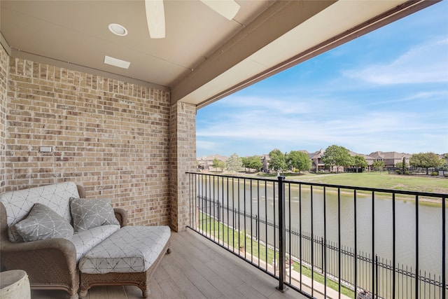 3429 Lochside, The Colony, TX 75056 - balcony with a water view and a residential view
