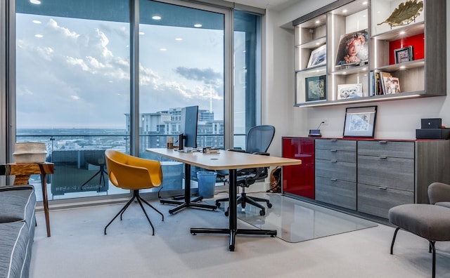 3130 N Harwood St Unit 901, Dallas, TX 75201 - office area featuring a wall of windows