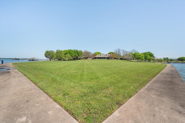 411 Pecan Point Dr, Kerens, TX 75144 - view of yard featuring a water view