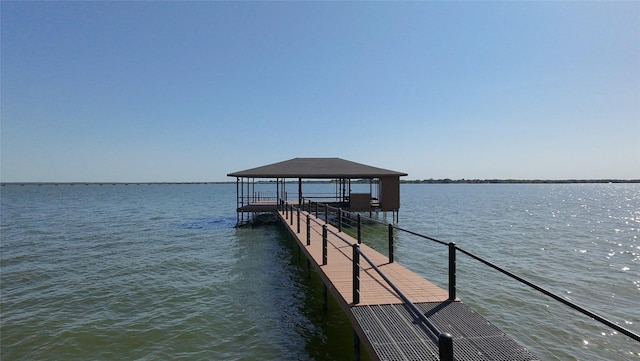 411 Pecan Point Dr, Kerens, TX 75144 - dock area featuring a water view