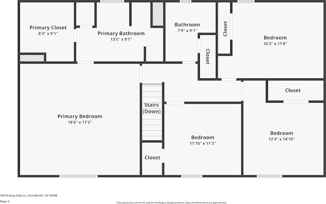 10313 Gray Oak Ln, Fort Worth, TX 76108 - floor plan