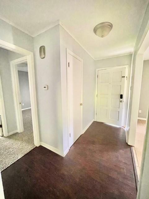 corridor with baseboards