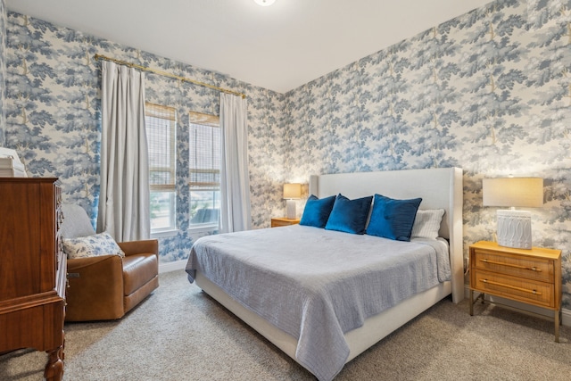 14000 Walsh Ave, Fort Worth, TX 76008 - carpeted bedroom featuring wallpapered walls and baseboards